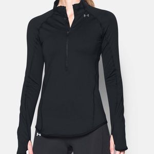 Small Under Armour ColdGear Armour 1/2 Zip, Black